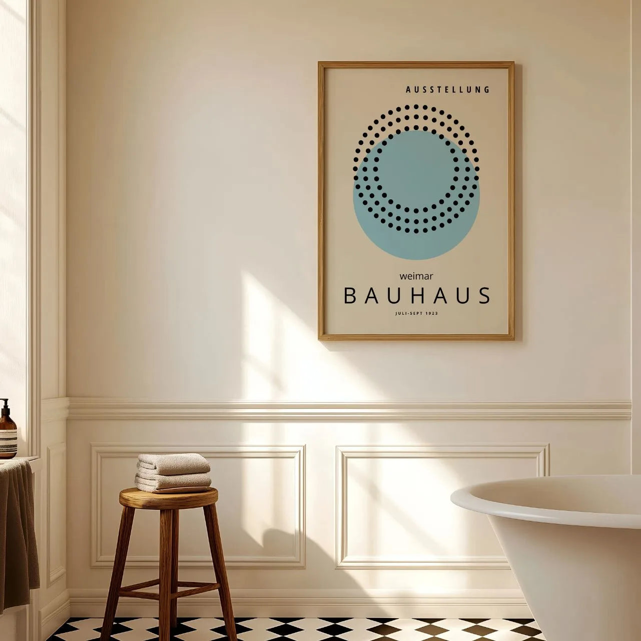 Bauhaus Blau Leichtes Poster