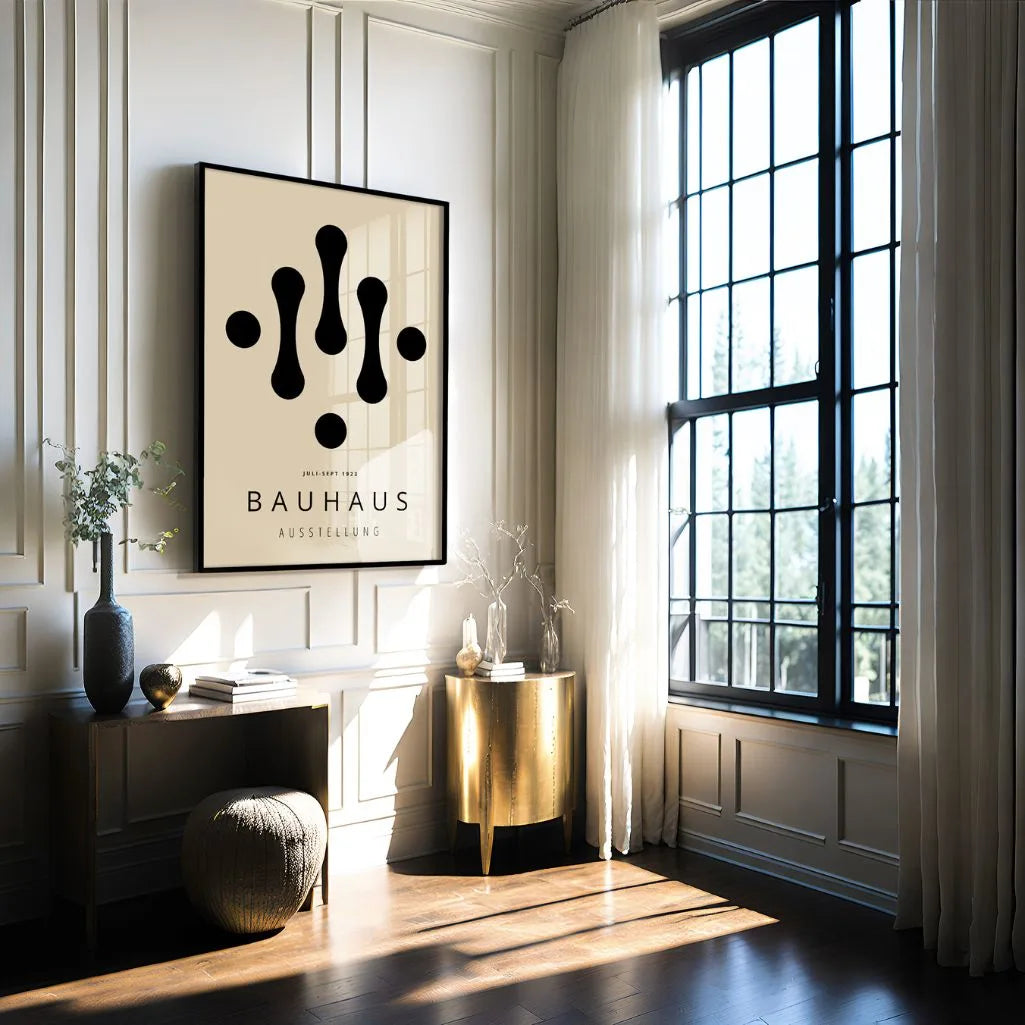 Bauhaus Tropfen Geometrie Poster