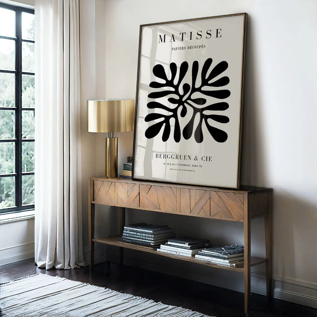 Henri Matisse – Minimalistisches Poster in Beige & Schwarz