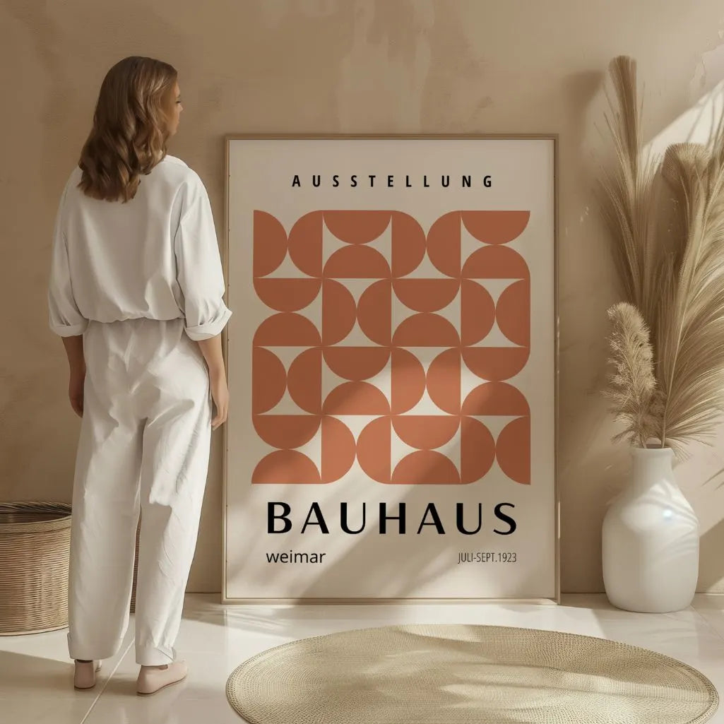 Bauhaus-Poster – Ziegelgeometrie