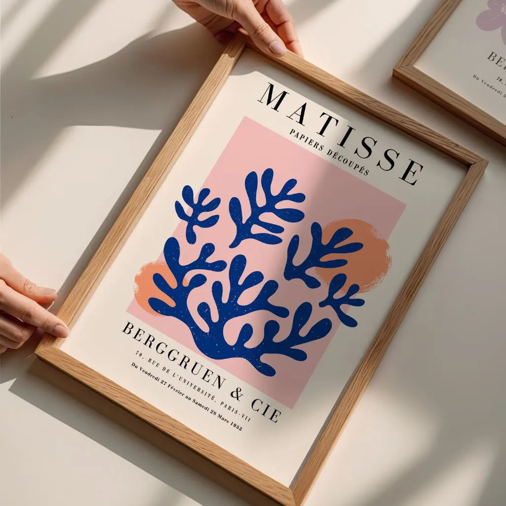 Matisse Blau Koralle Poster
