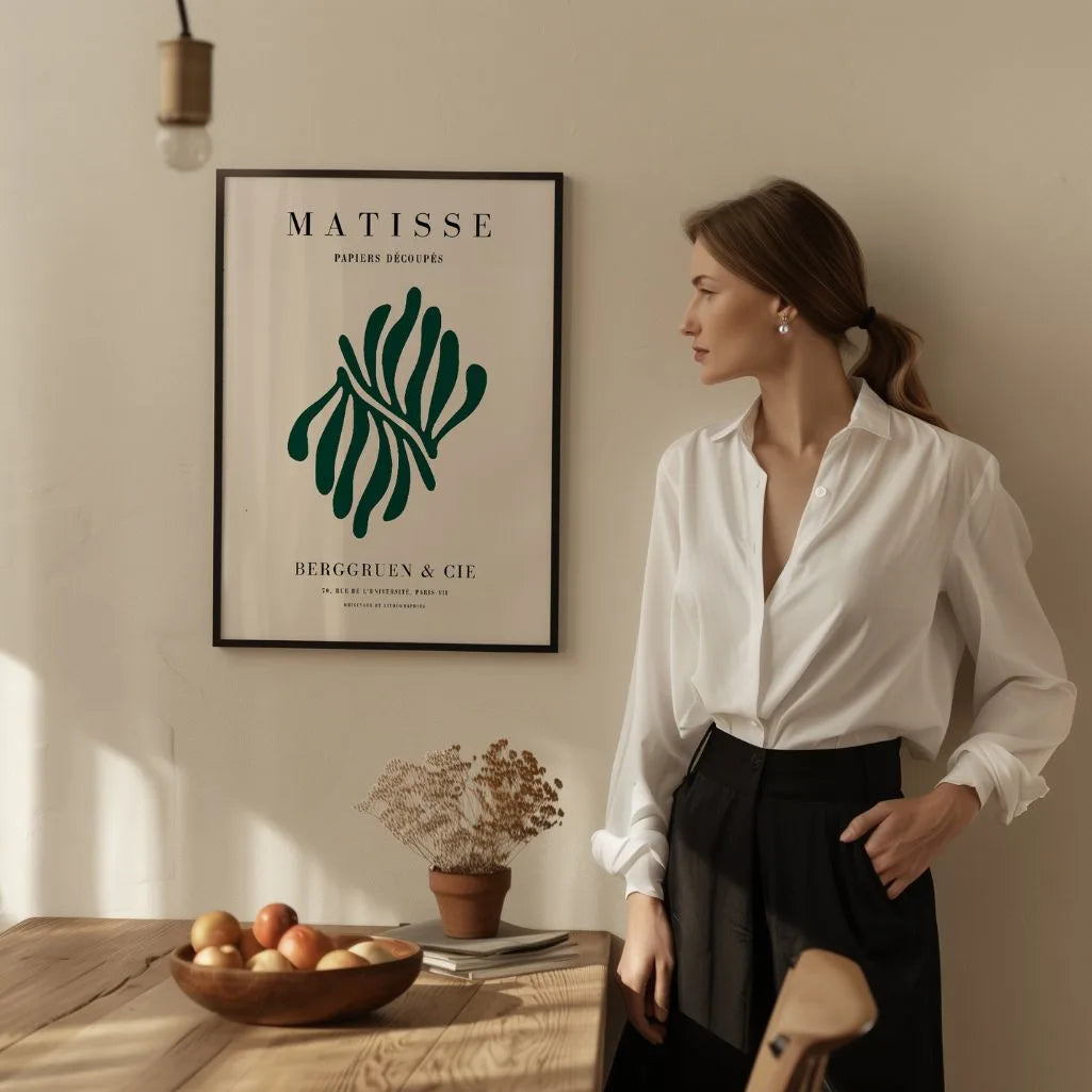 Matisse Flaschengrün Zweig Poster