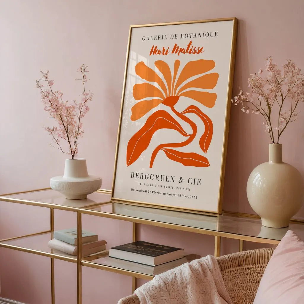 Matisse Orange Blüte Poster