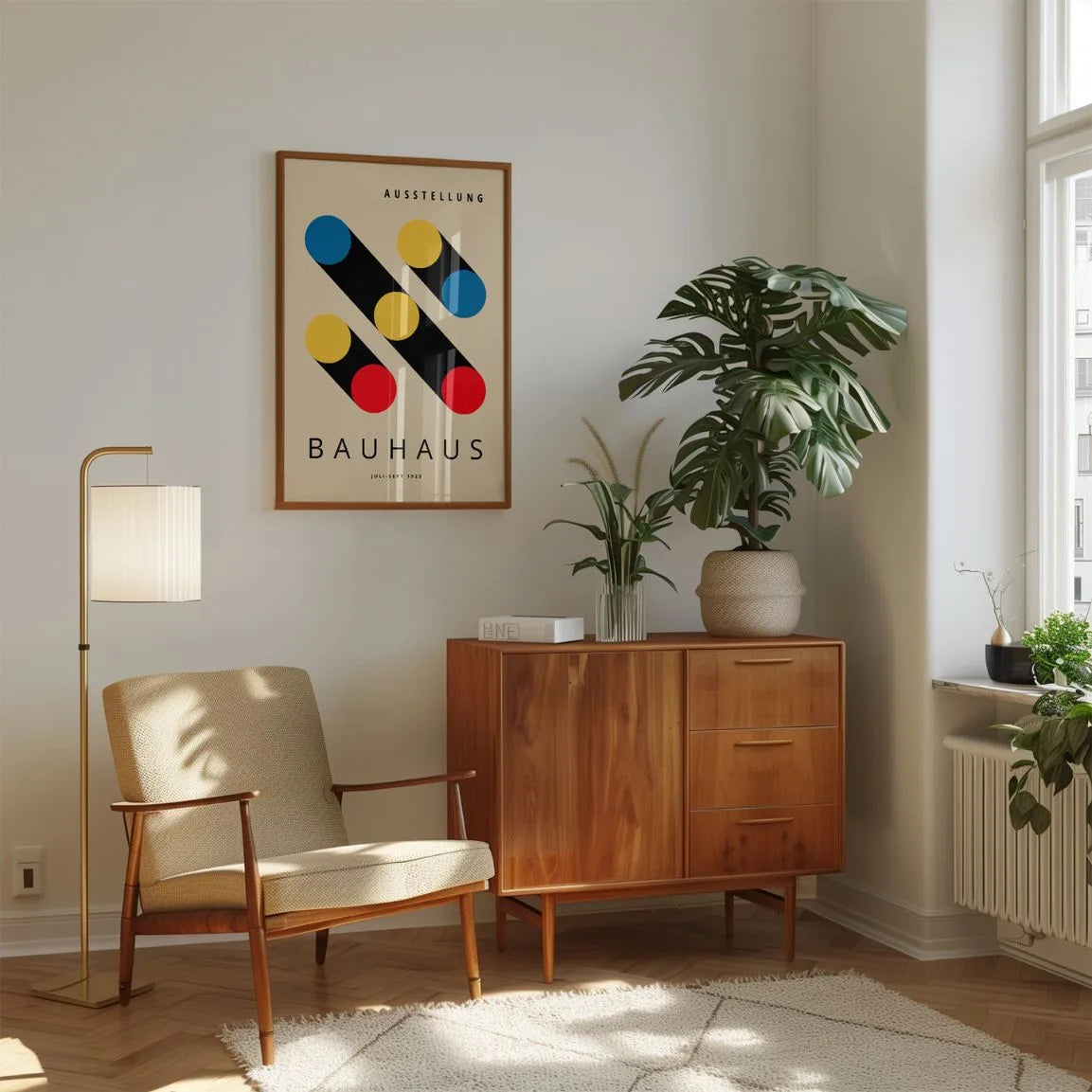 Bauhaus Schatten Kreise Poster