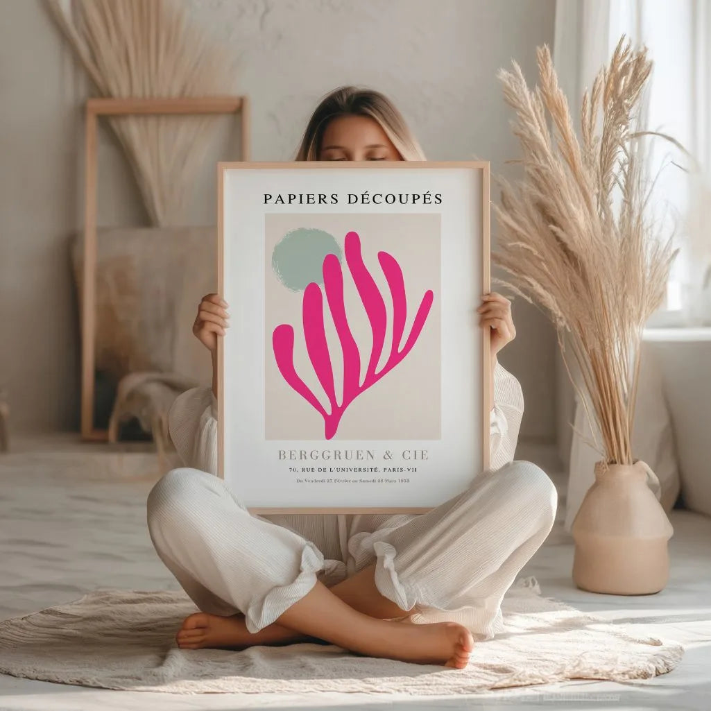 Matisse Fuchsia Beige Poster