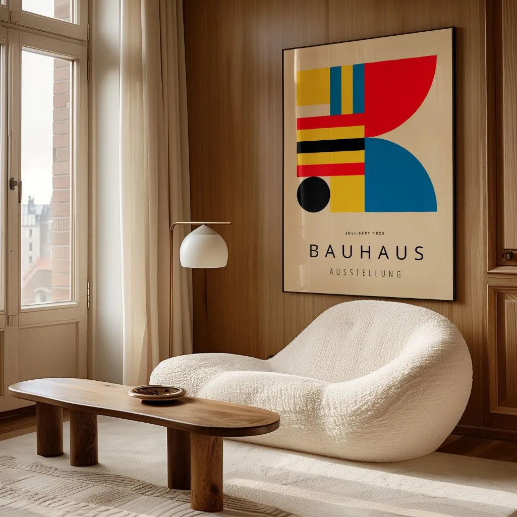 Bauhaus Kräftiges Rot Poster
