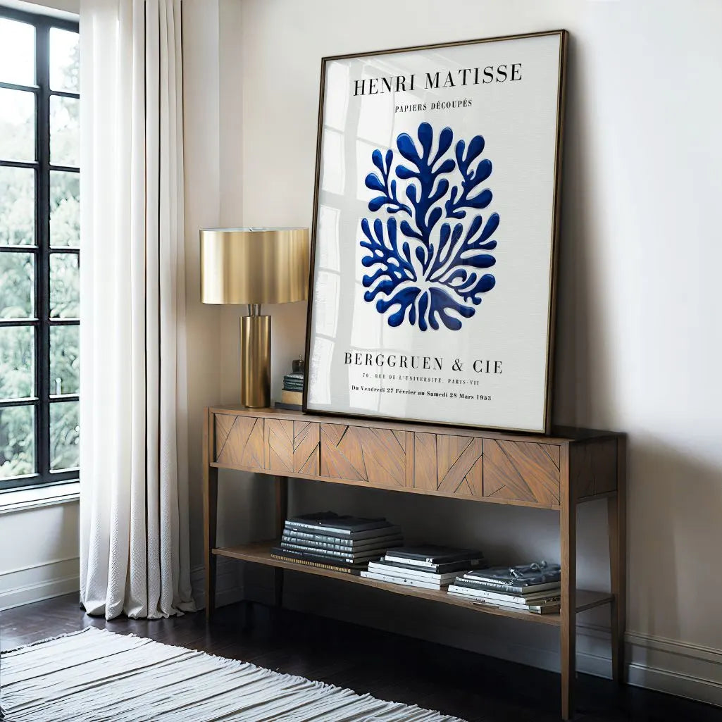 Matisse Blau Form Poster