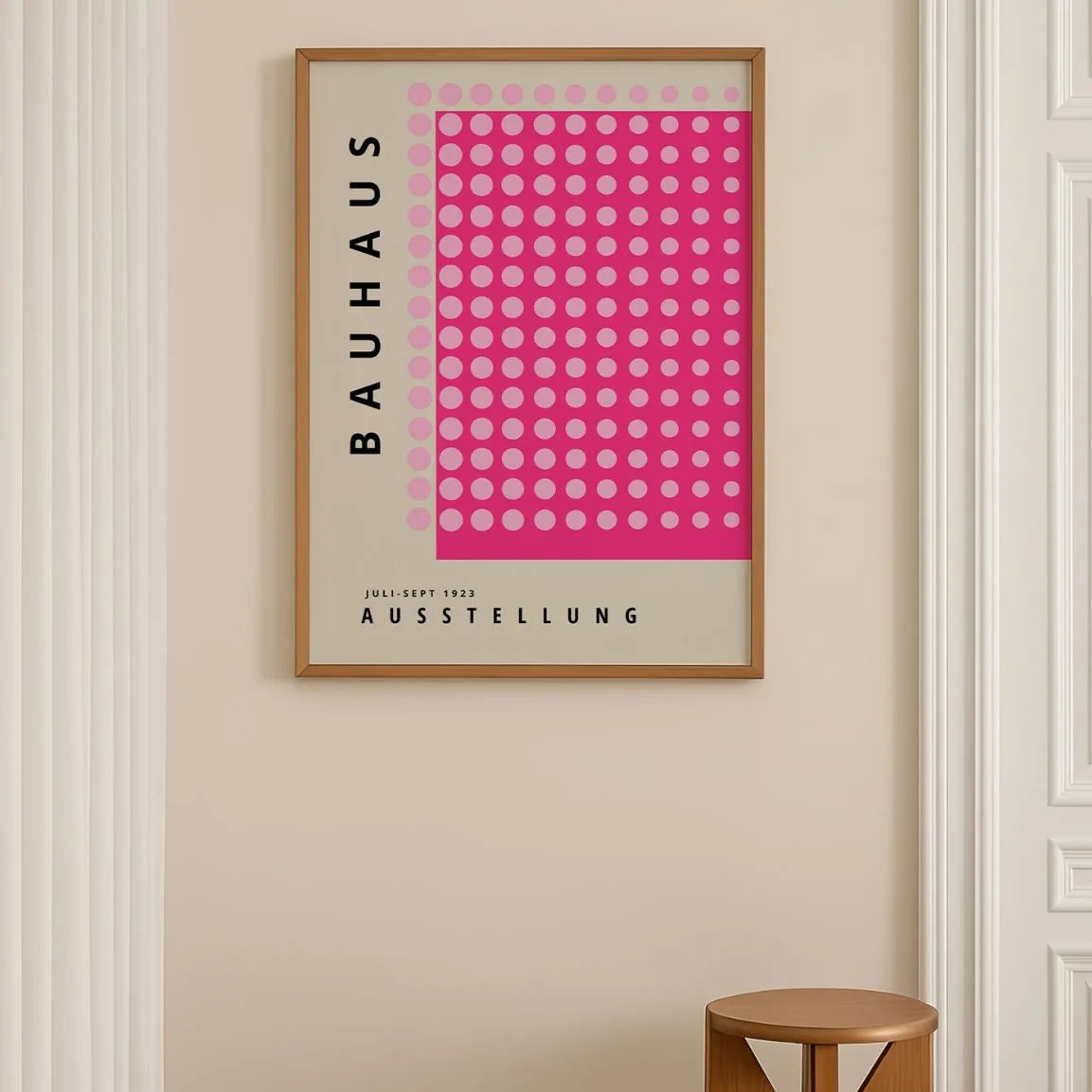 Bauhaus Pink Punkt Rhythmus Poster