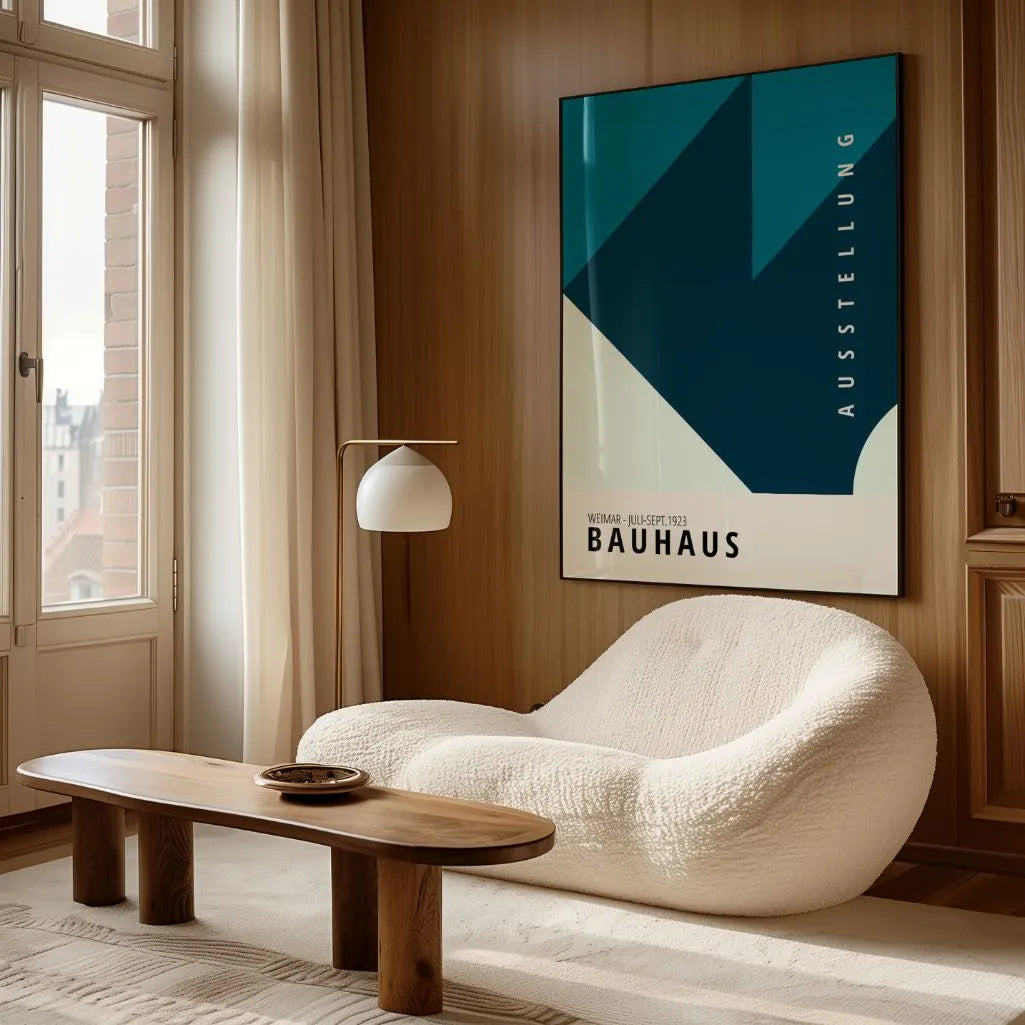 Bauhaus Blau Tief Poster