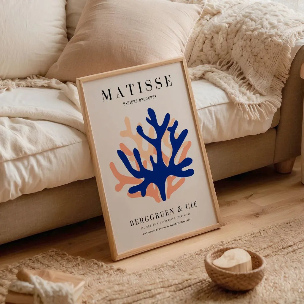 Matisse Blau Orange Poster