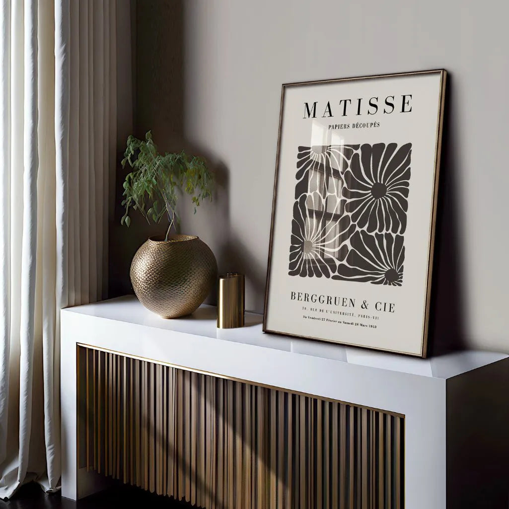 Matisse Braun Blumen Poster