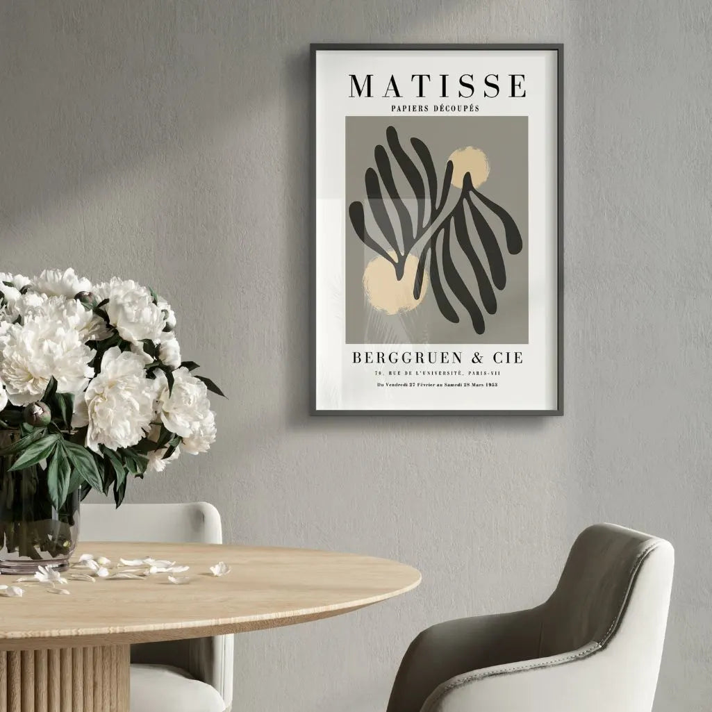 Matisse Graue Blätter Poster