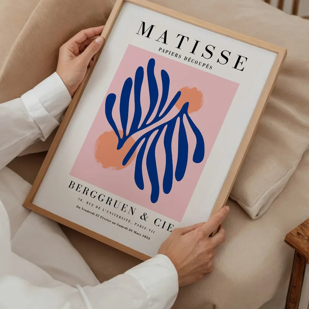 Matisse Blau Botanisch Poster