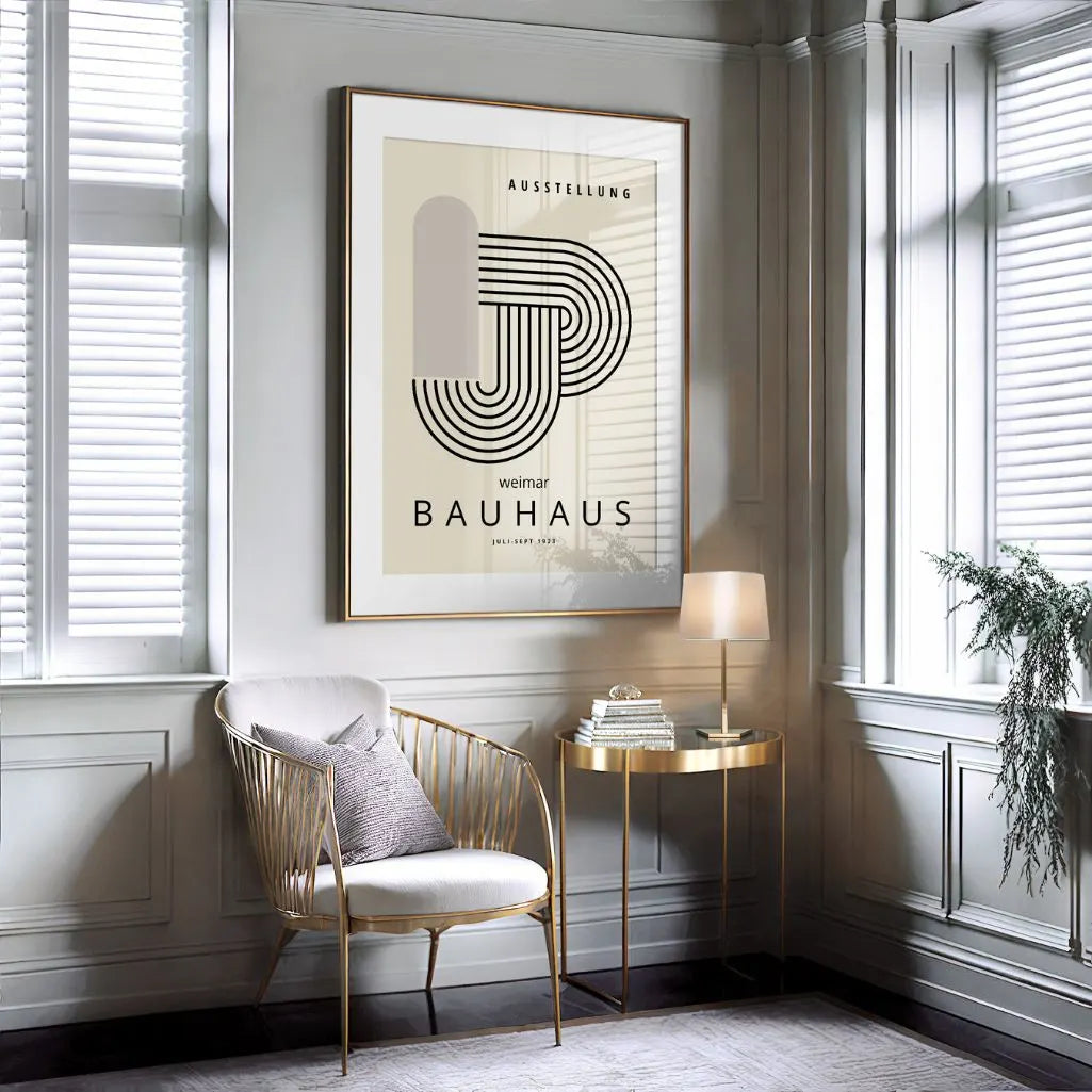 Bauhaus Linienknoten Poster