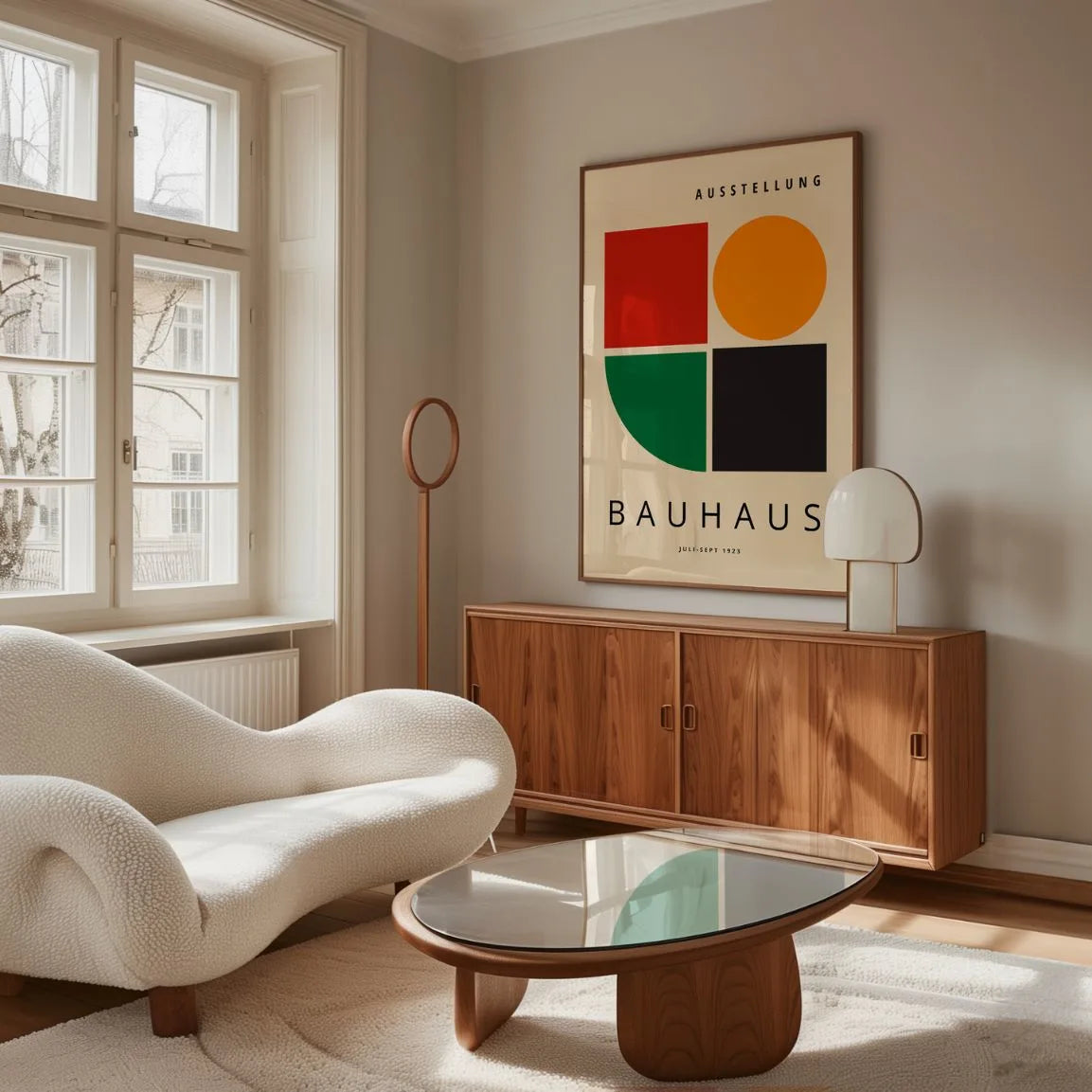 Bauhaus Grün Balance Poster
