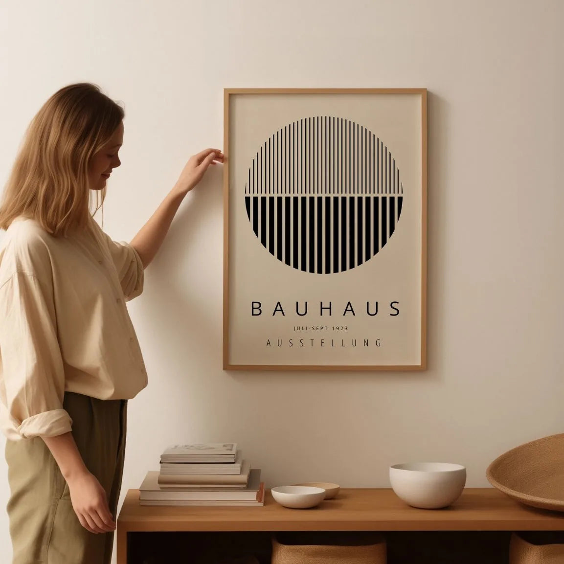 Bauhaus Gestreifter Kreis Poster