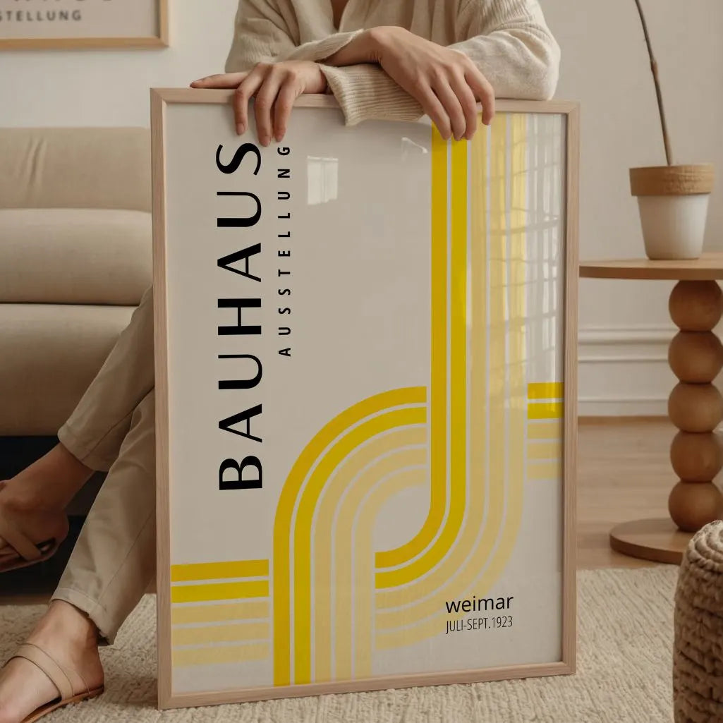 Bauhaus Gelb Licht Poster