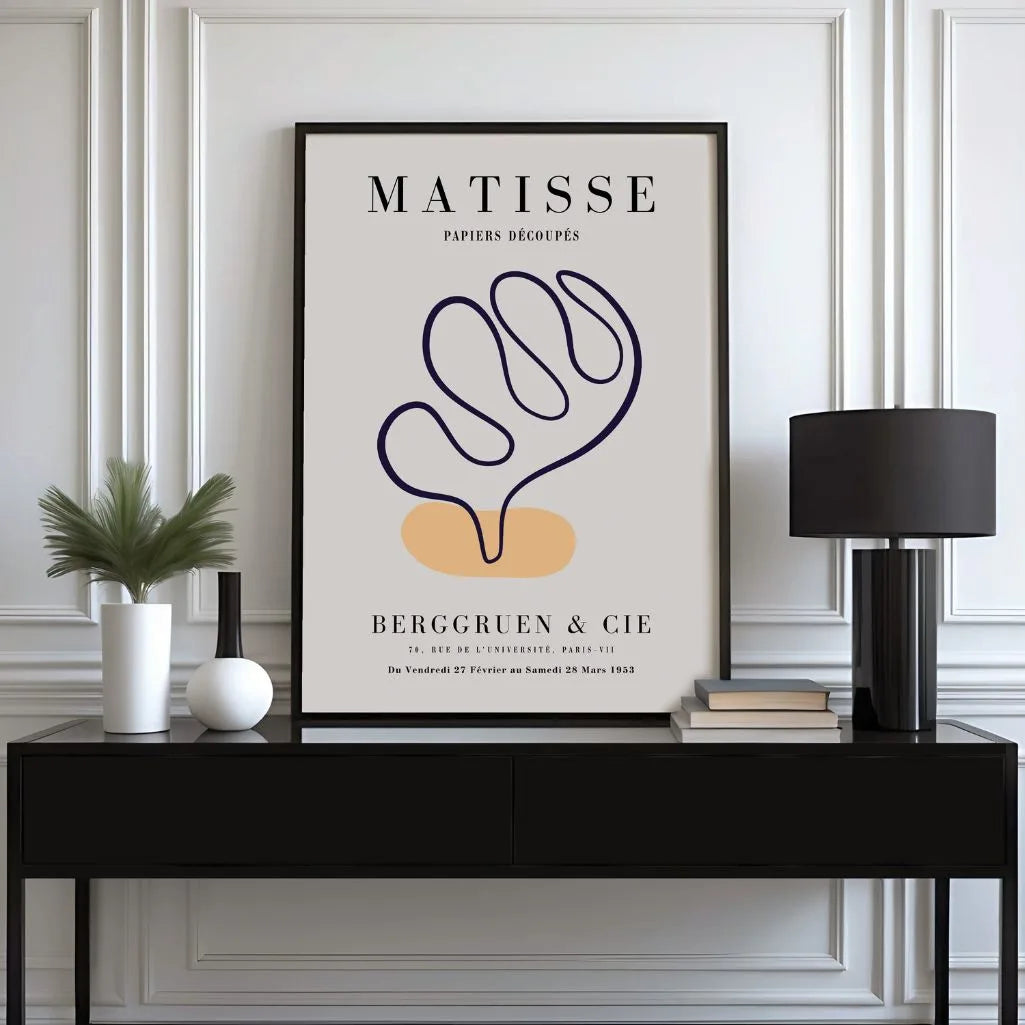 Matisse Orange Akzent Formen Poster