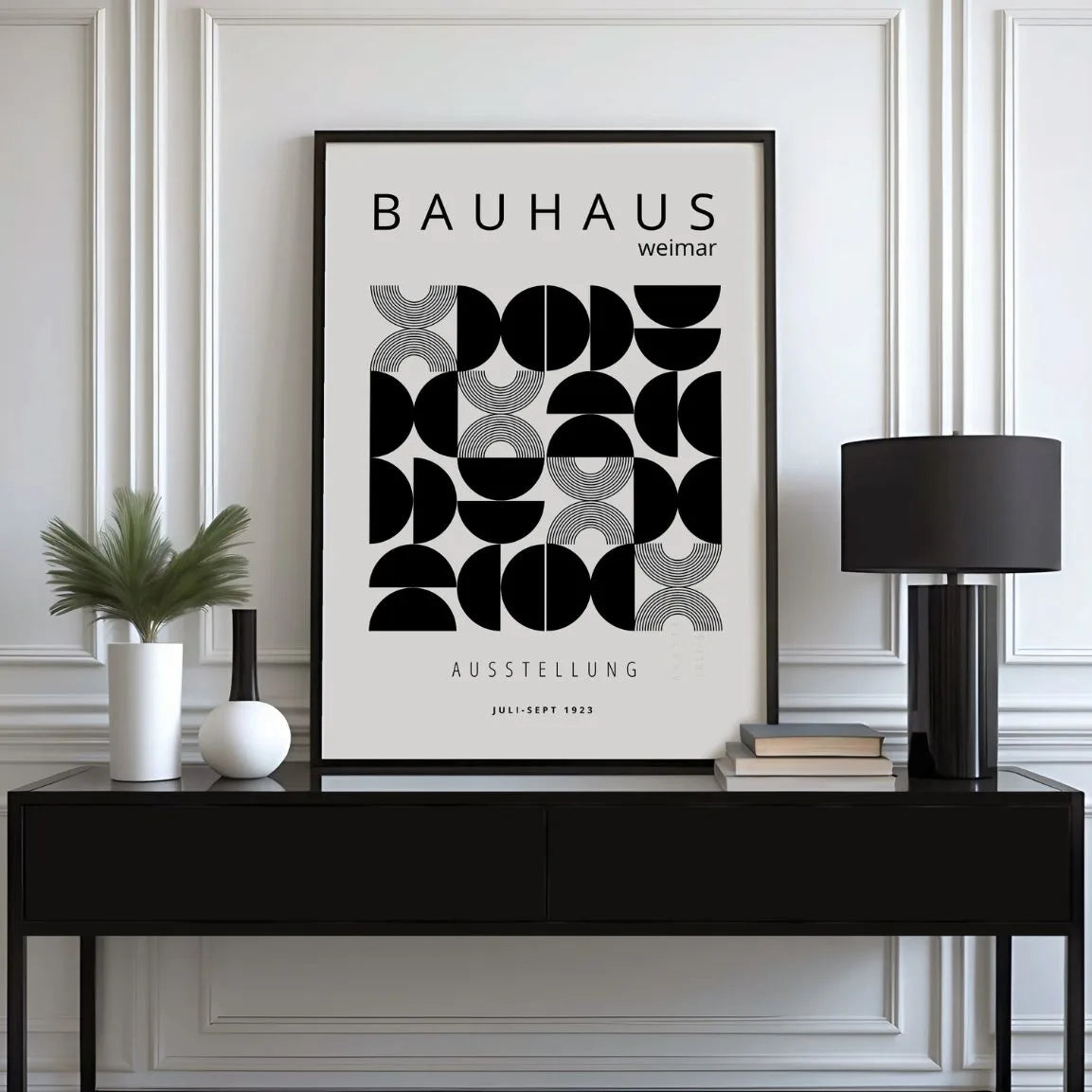 Bauhaus Halbkugeln Geometrie Poster