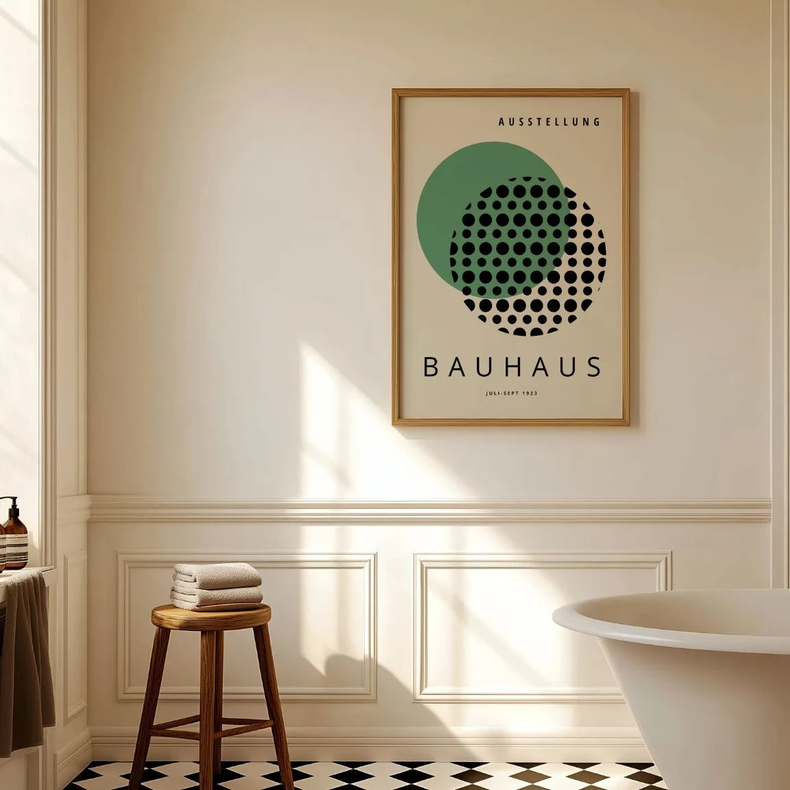 Bauhaus Grün Optik Poster