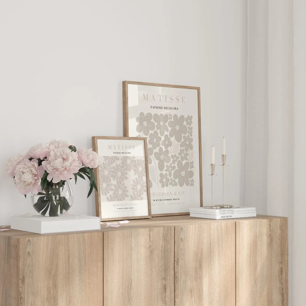 Matisse Beige Floral Poster