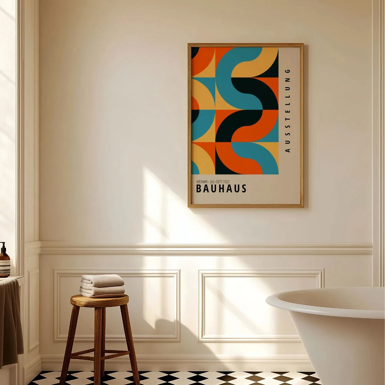 Bauhaus Wellen Dynamik Poster