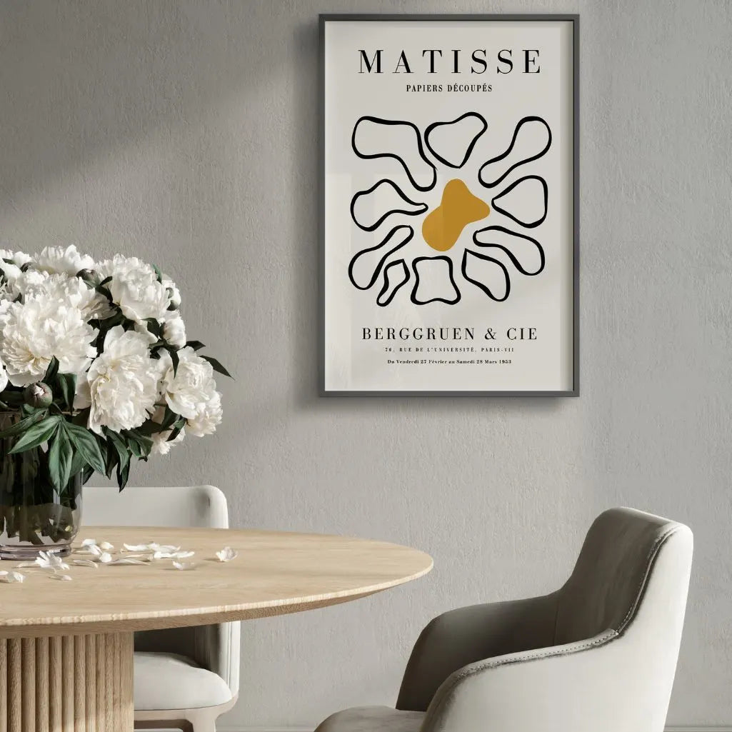 Matisse Senf Mitte Blume Poster