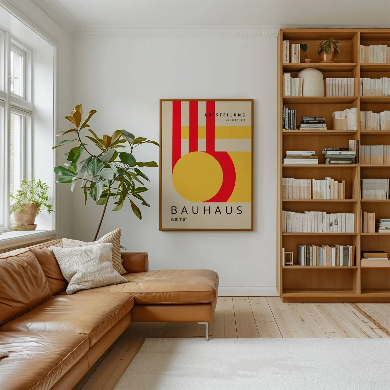Bauhaus Rotgelb Energie Poster
