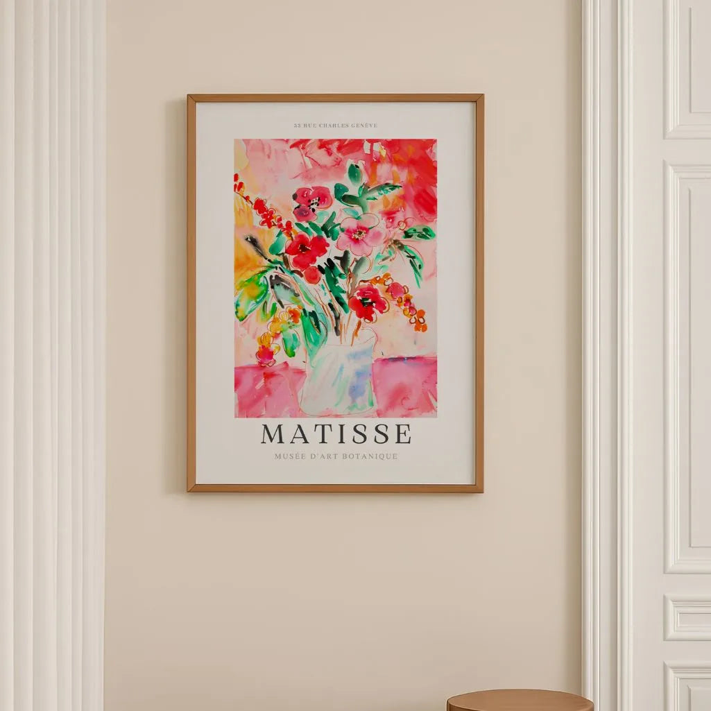 Matisse Rot Blumen Poster
