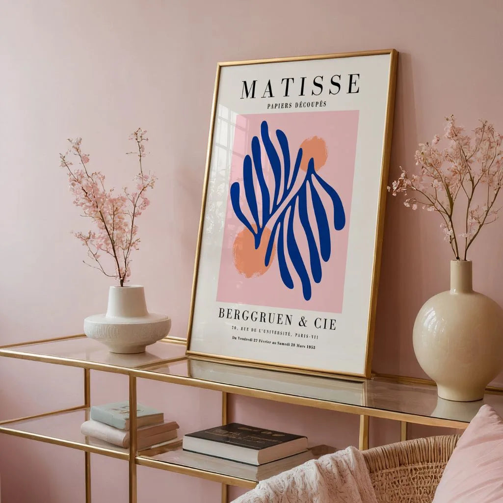 Matisse Blau Botanisch Poster