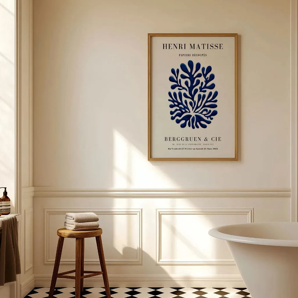 Matisse Blau Form Poster