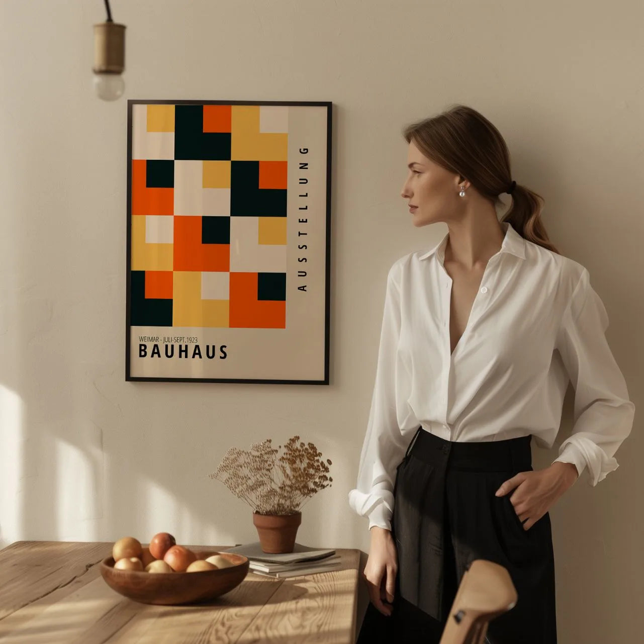 Bauhaus Farb-Mosaik Poster
