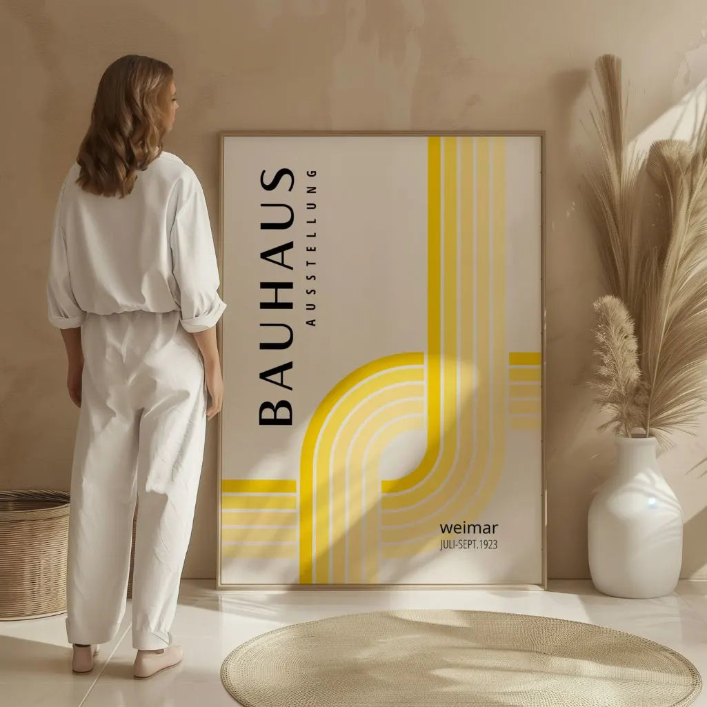 Bauhaus Gelb Licht Poster