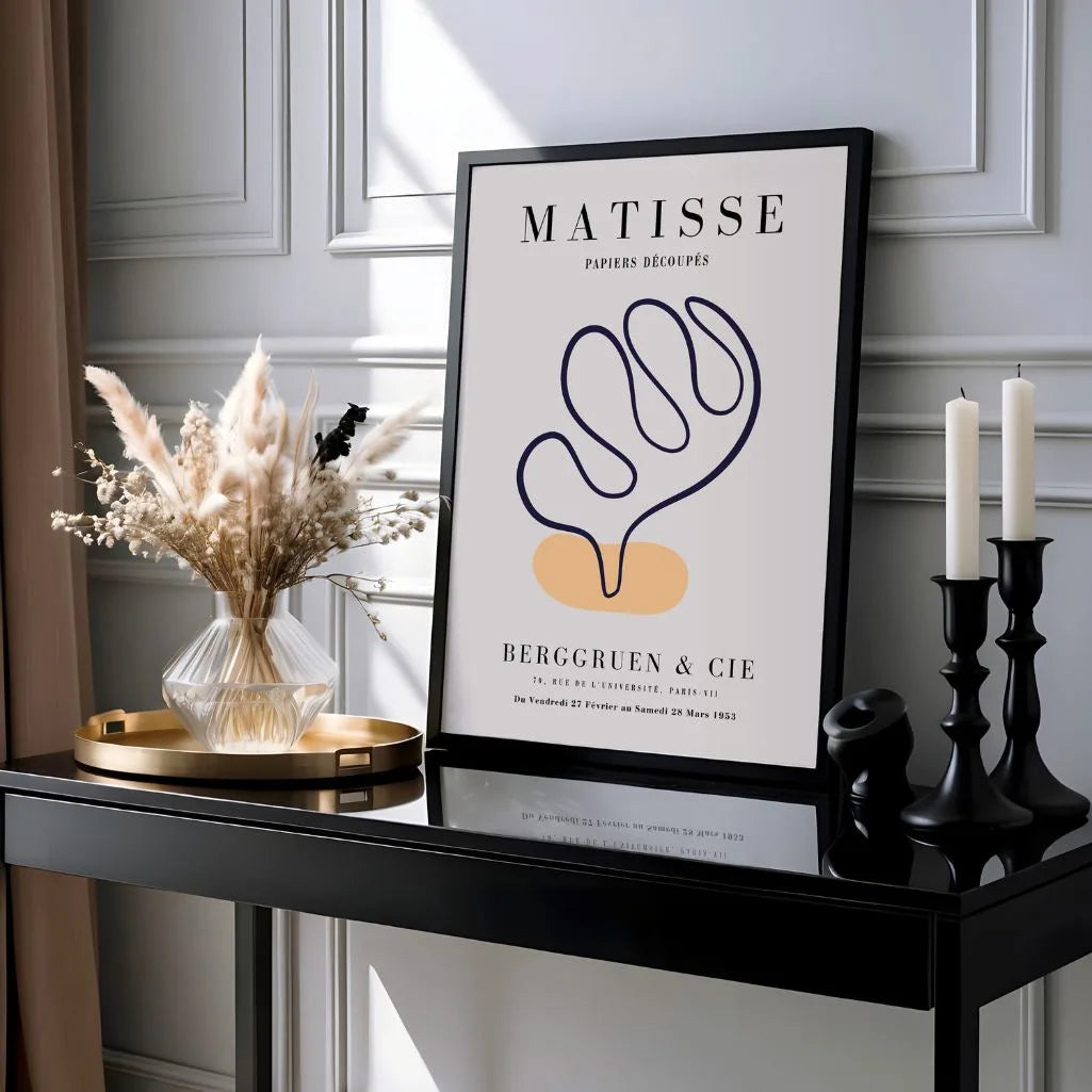 Matisse Orange Akzent Formen Poster