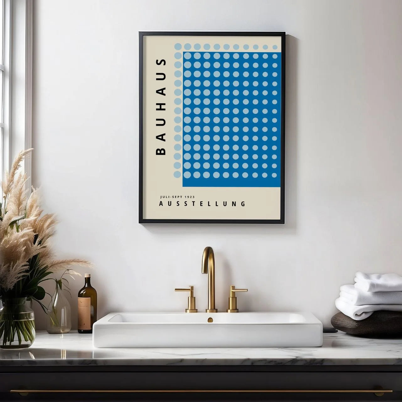 Bauhaus Blau Harmonie Poster