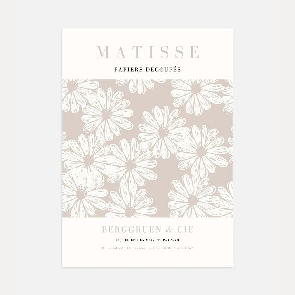 Matisse Beige Gänseblümchen Poster