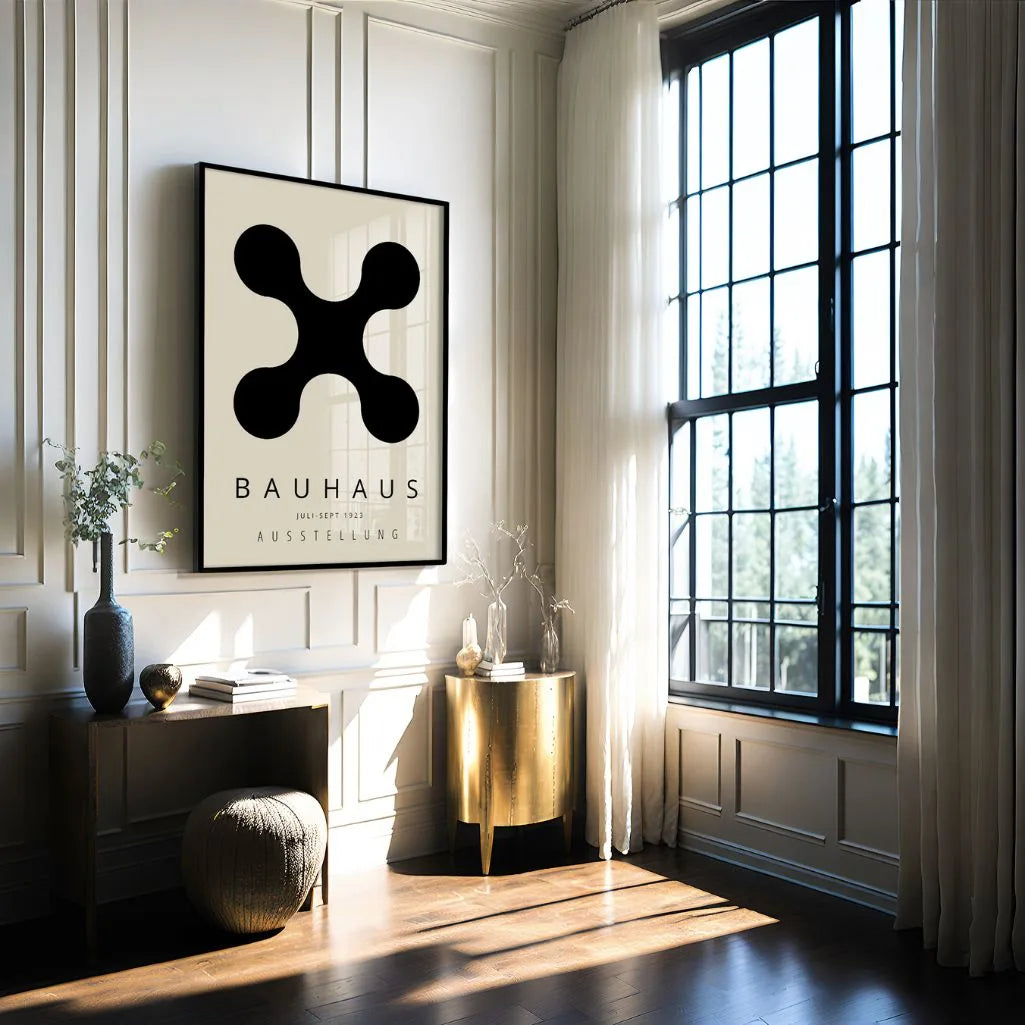 Bauhaus Schwarze Form Poster