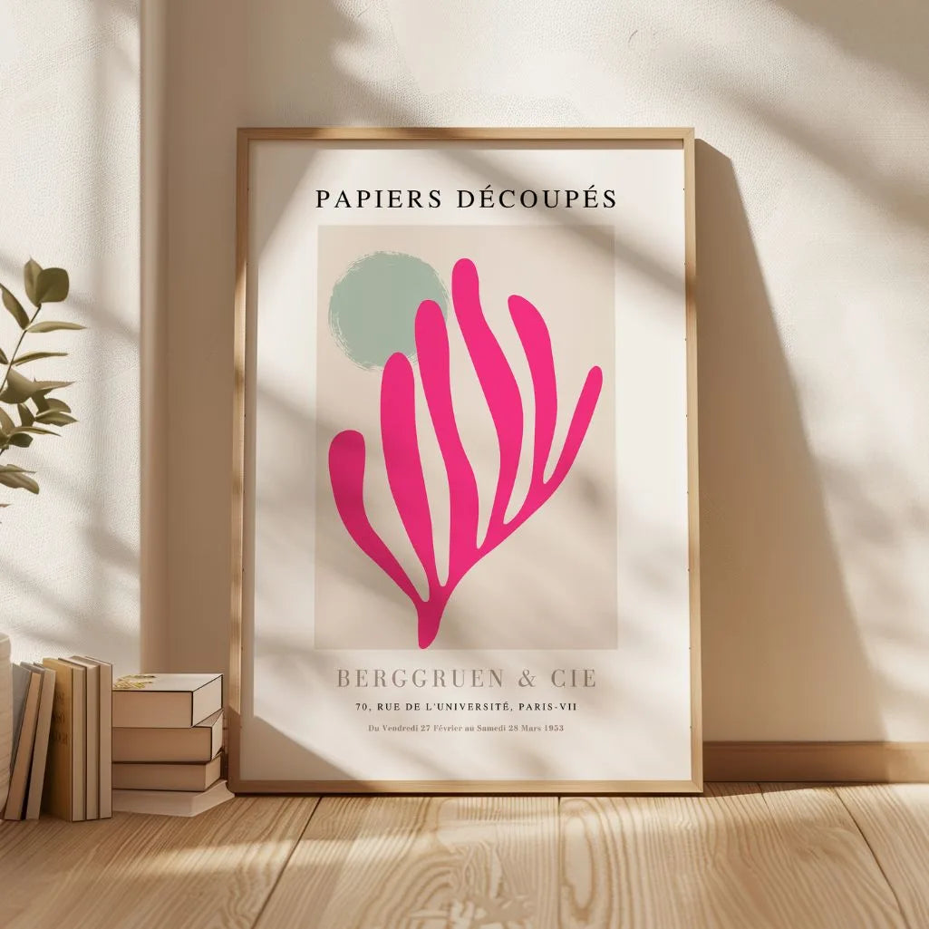 Matisse Fuchsia Beige Poster