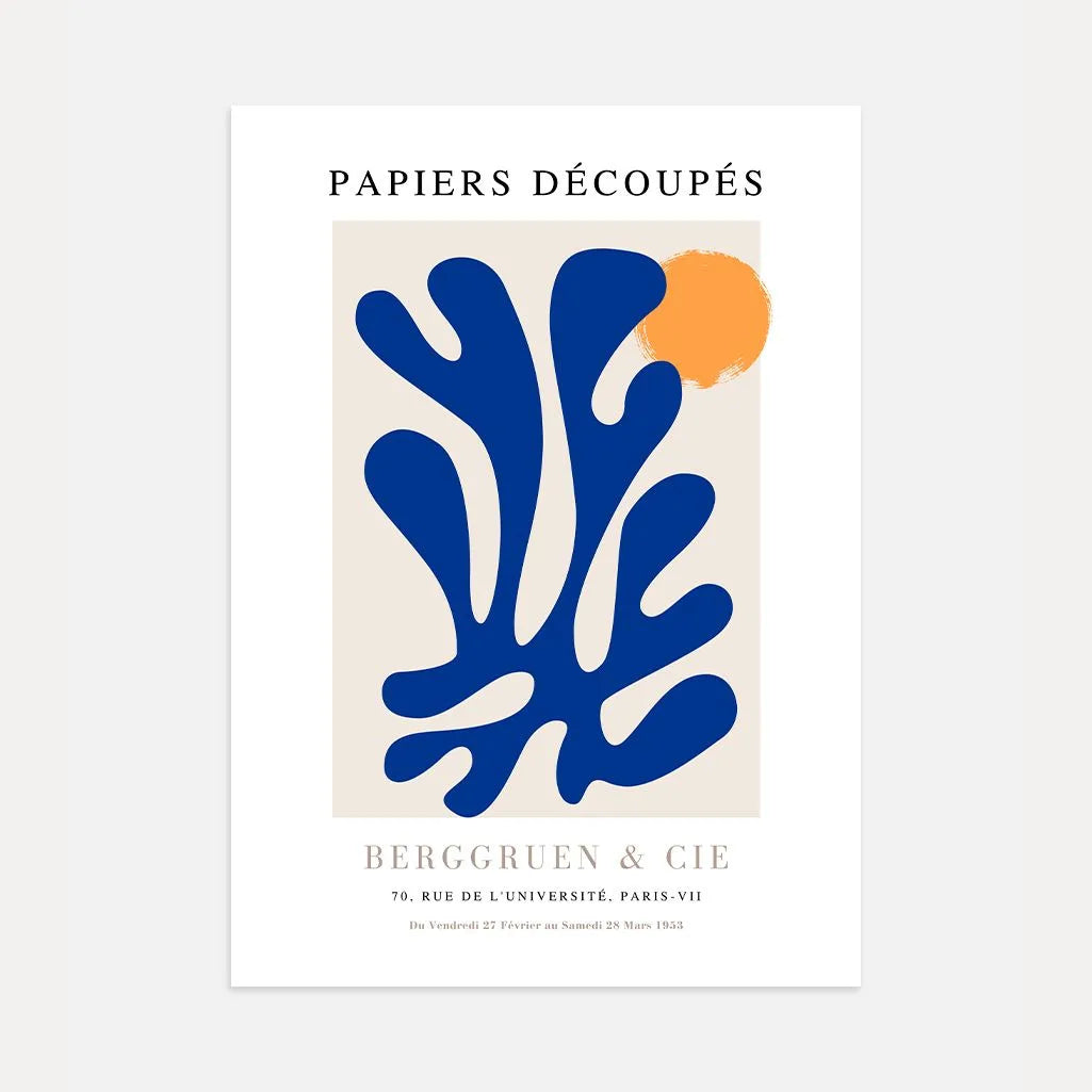 Matisse Blau Klar Poster