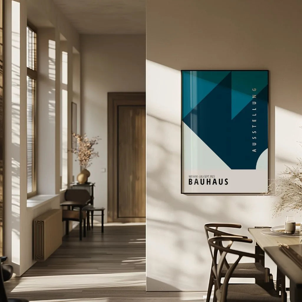 Bauhaus Blau Tief Poster