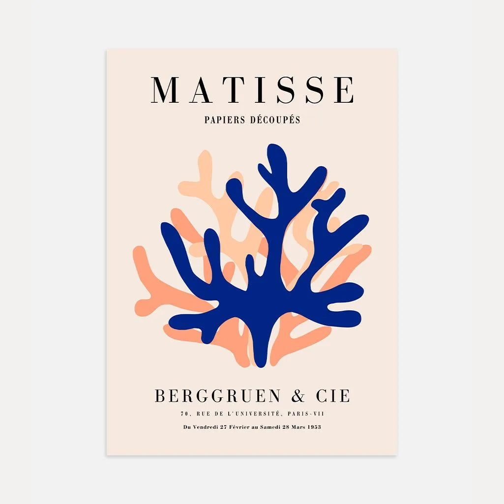 Matisse Blau Orange Poster