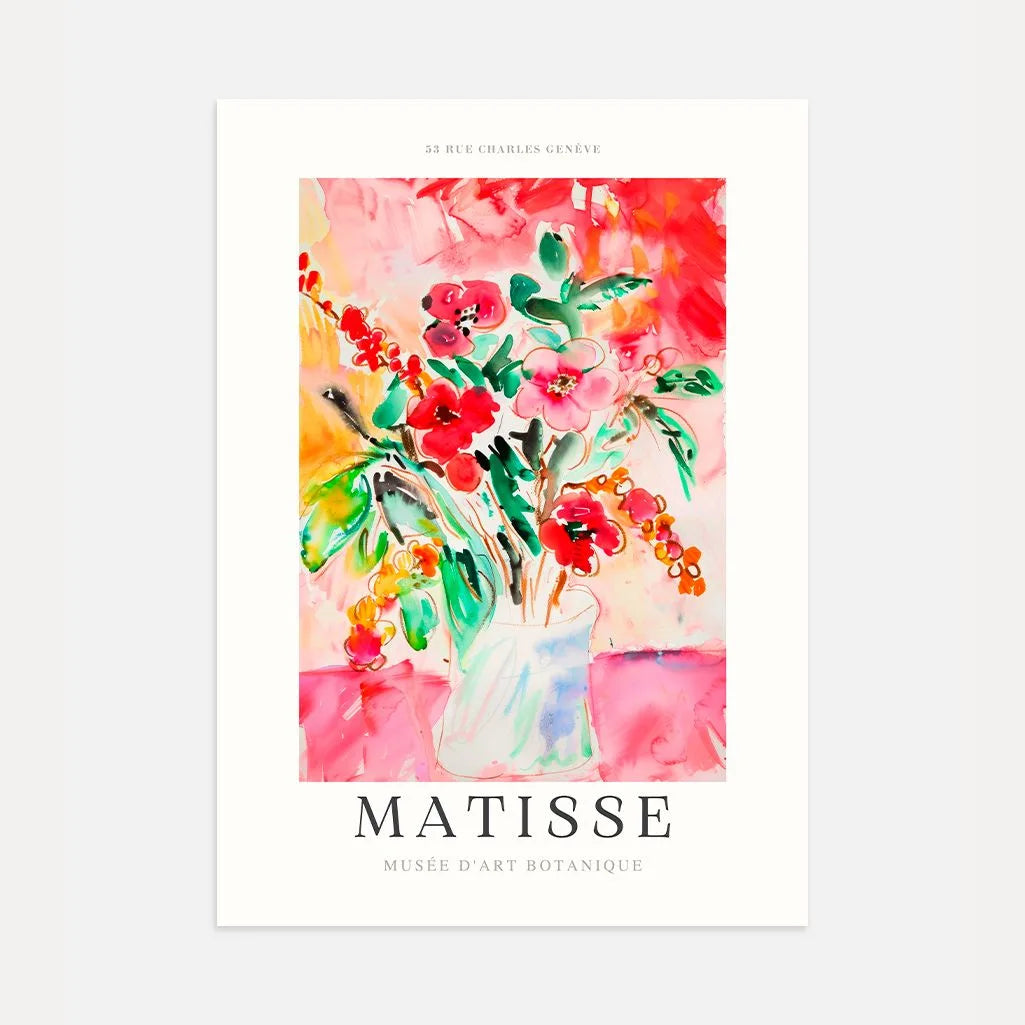 Matisse Rot Blumen Poster