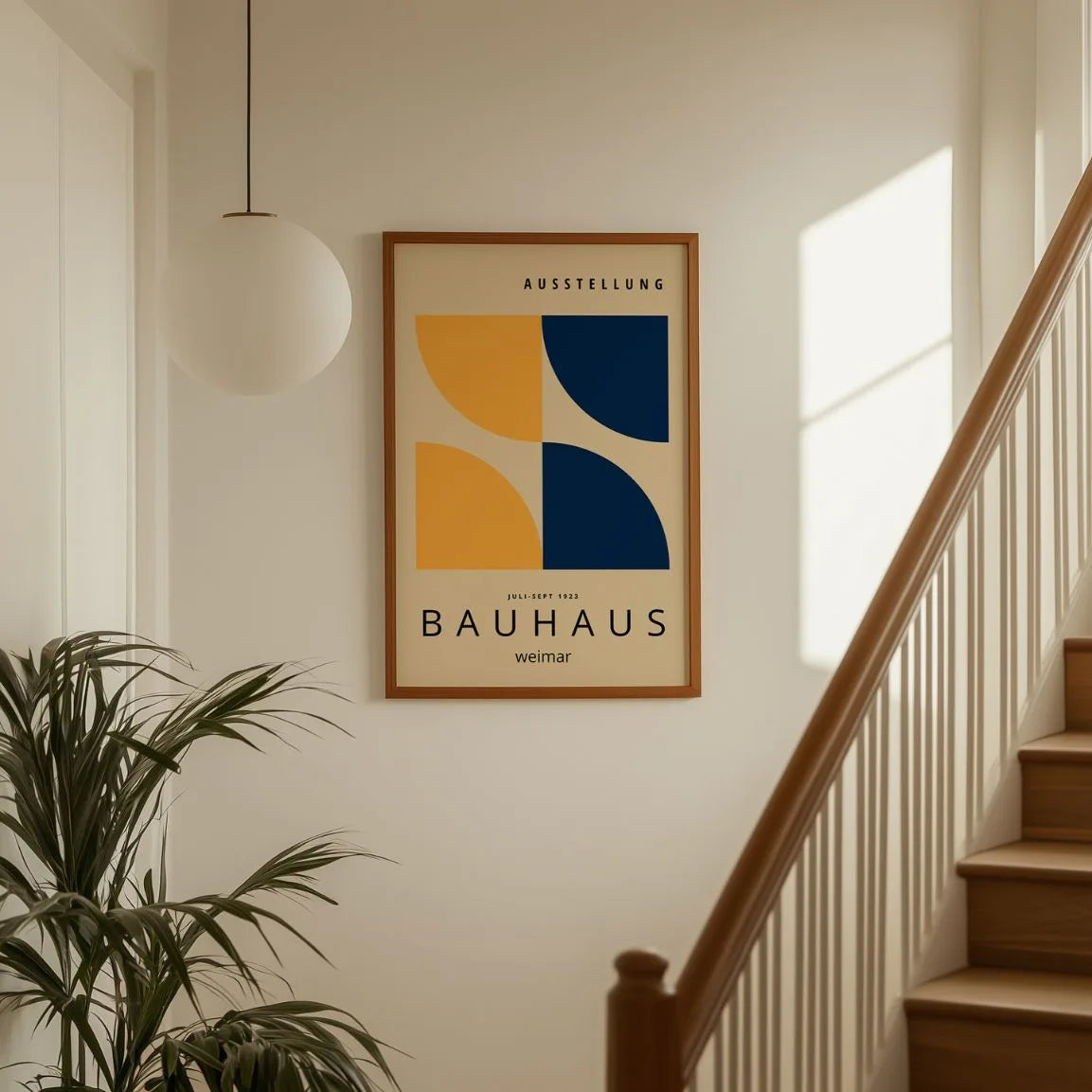 Bauhaus Gelb Navy Poster