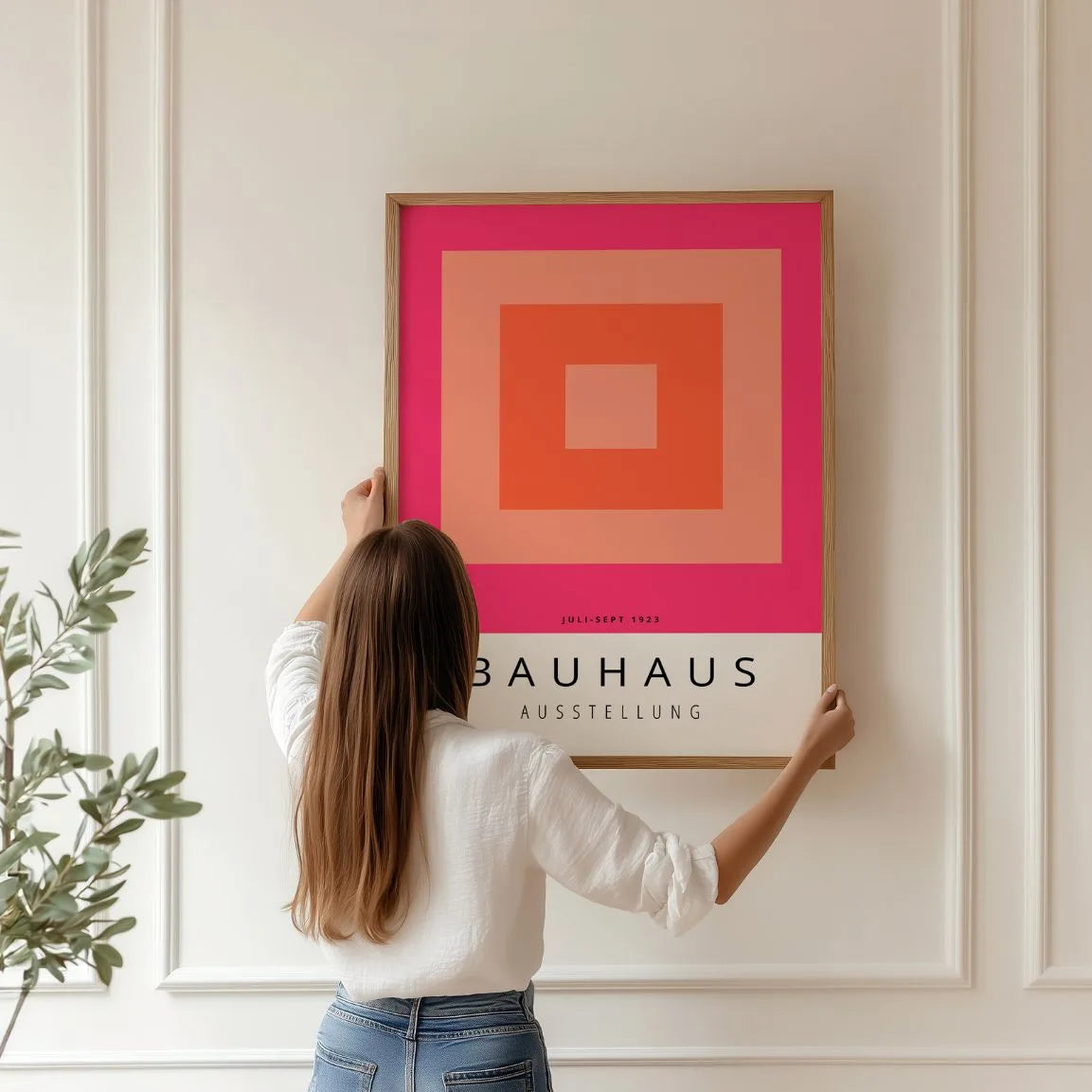 Bauhaus Orange Poster