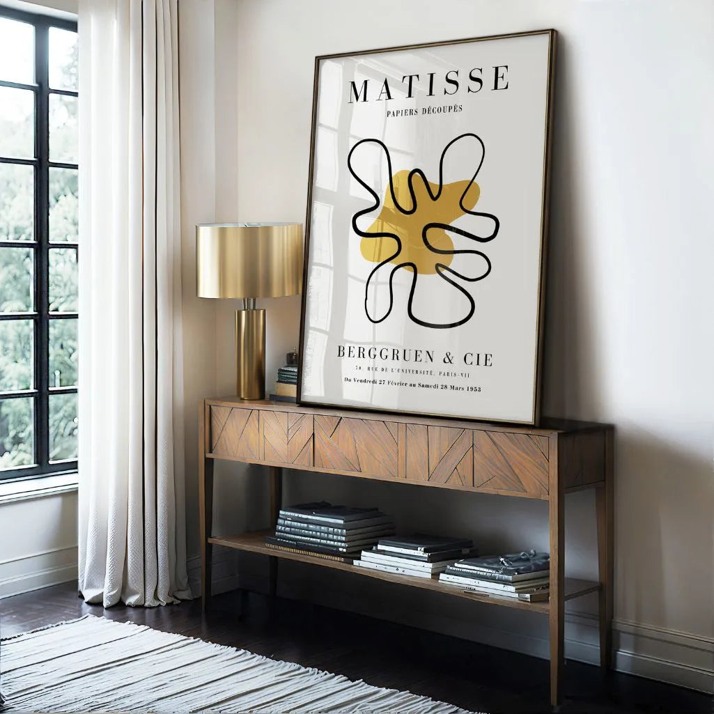 Matisse Senf Akzent Formen Poster