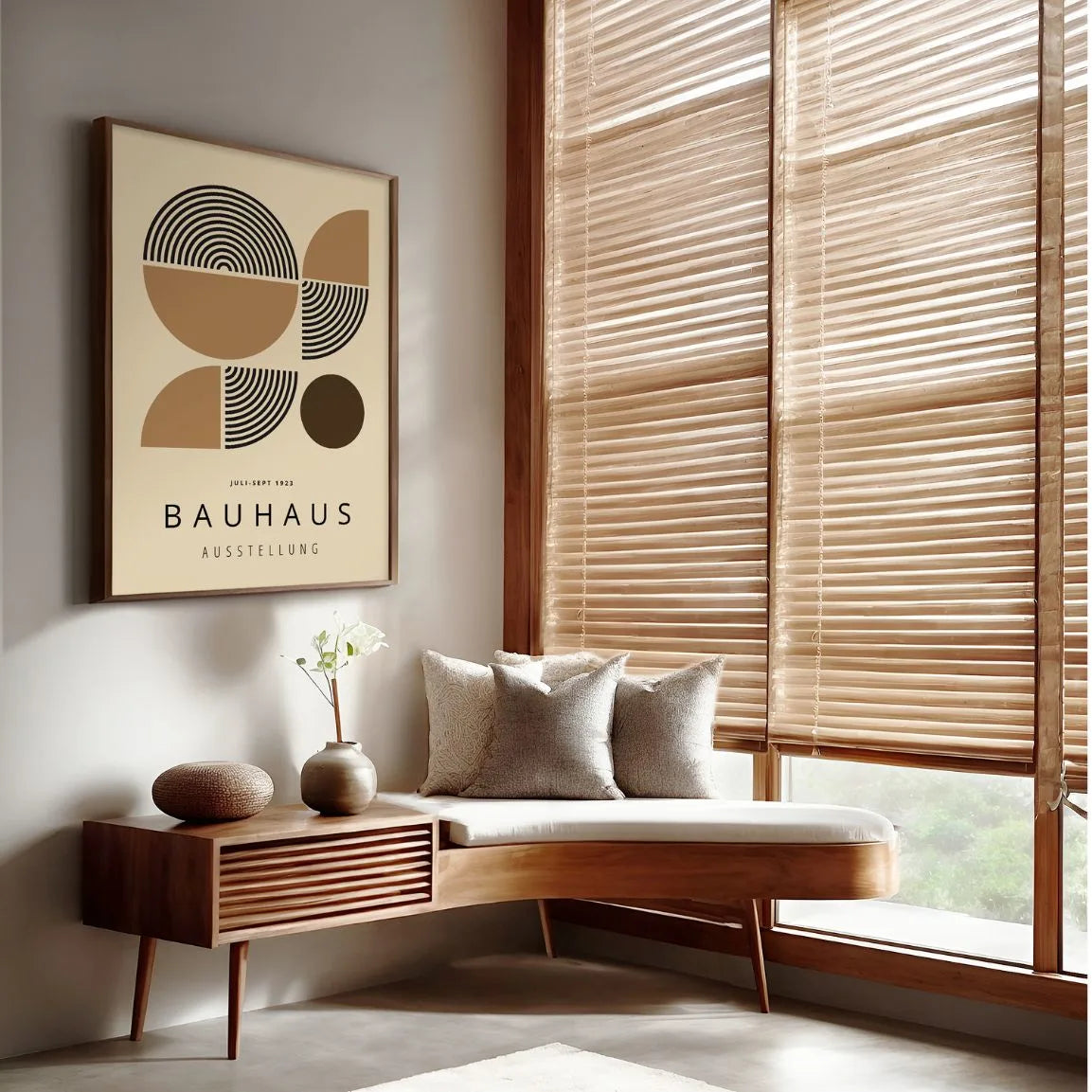 Bauhaus Geometrische Hälften Poster