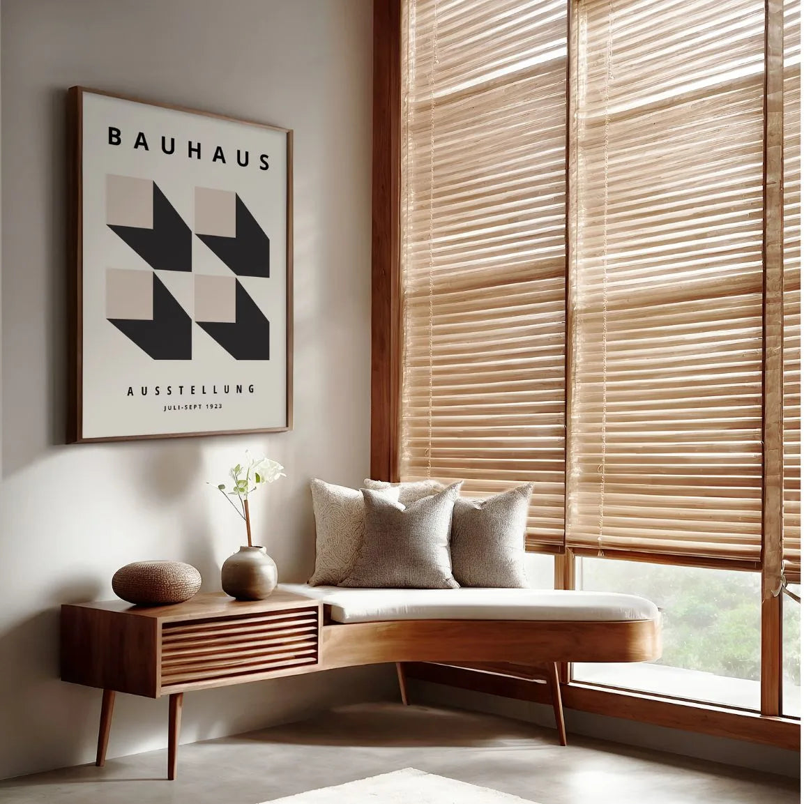 Bauhaus 3D Effekt Geometrie Poster