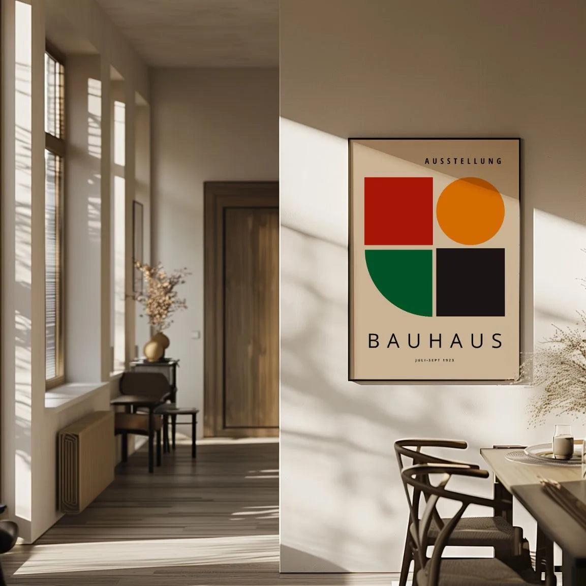 Bauhaus Grün Balance Poster