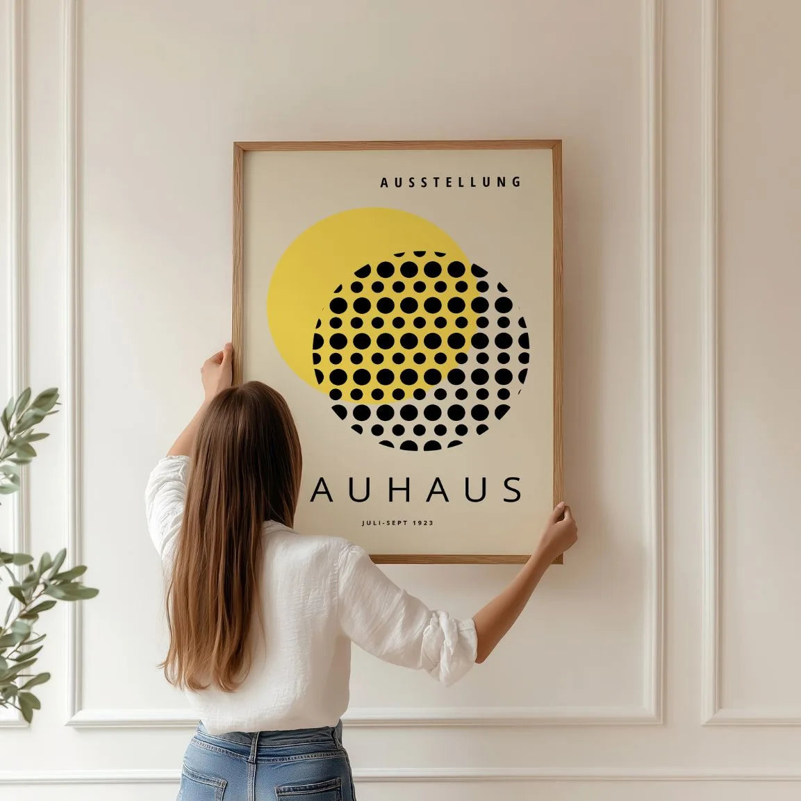 Bauhaus Gelb Sonne Poster