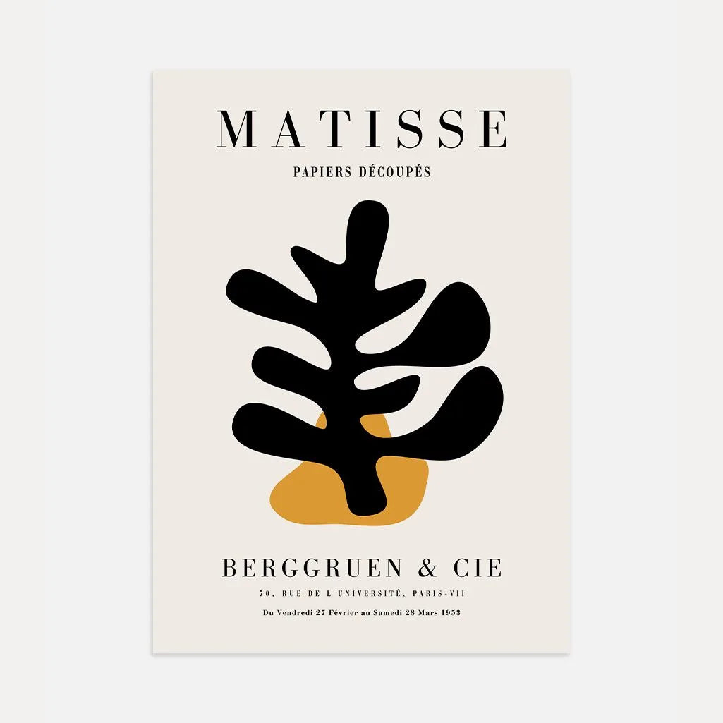 Matisse Schwarz Gold Motiv Poster